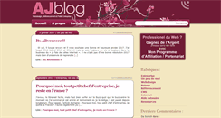 Desktop Screenshot of ajblog.fr